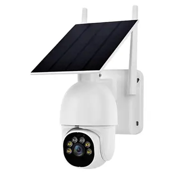 Solar Kültéri Kamera, 4G Napenergia IP WiFi Videó Vezeték nélküli Napelemes Kamera, Kültéri Védelem, Vízálló Szín Este Kamera