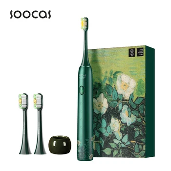 SOOCAS Van Gogh X3U Felnőtt Okos Elektromos Fogkefe IPX7 Vízálló Ultrahangos Szónikus fogkefe Továbbfejlesztett USB Gyorsan Feltölthető