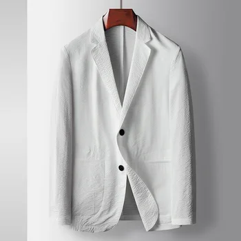 SS5280-2023 Leisure suit Férfi üzleti alkalmi csíkos, csíkos jet kabát kabát kabát egyetlen Nyugat-top
