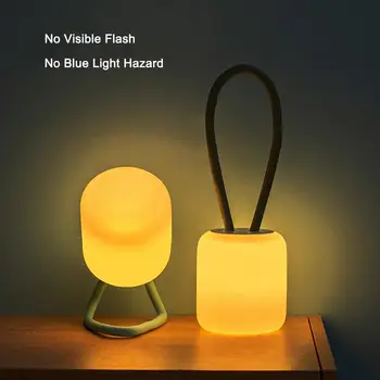 Szabályozható Szilikon Night Light Hordozható LED Kemping Lámpa Kemping Lámpás vészvilágítás Lóg Sátor Fény Újratölthető