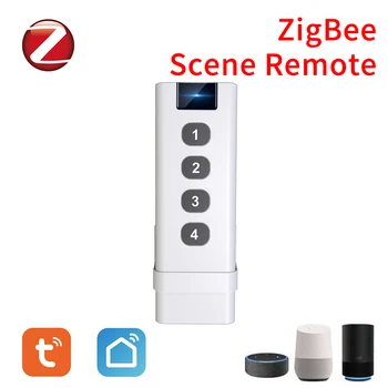 Tuya Zigbee Vezeték nélküli Scene Switch Hub LED TV Vezérlő az Intelligens Élet Telefon APP Hang Távirányító működik Alexa, a Google Haza