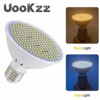 UooKzz AC 220V LED Lámpa E27 E14 Reflektor Izzó 48 60 80 126 200 300 Led Reflektor 85V-265V Bombillas Led Lampada Spot Lámpa