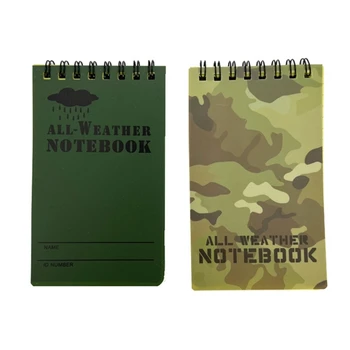 Vízálló Notebook,3x 5Inch Zsebében Jegyzettömb,Minden Időjárási Memo-Pad Felső-Spirál