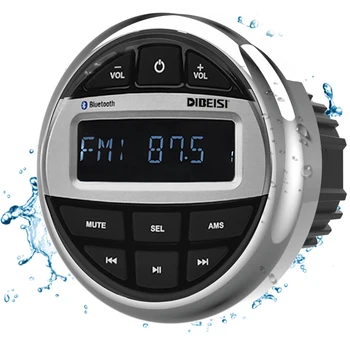 Vízálló Tengeri Sztereó Bluetooth Rádió Motoros Hajó Audio Autó MP3 Lejátszó Automatikus Hang Rendszer FM-AM Vevő GYÓGYFÜRDŐ UTV ATV