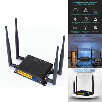 Wifi Router-Hozzáférési Pont az openwrt 12V GSM LTE USB-Wan 4XLAN 4X Antenna A SIM-Kártya Nyílásba US Plug