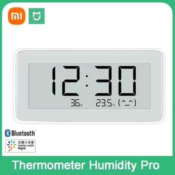 Xiaomi Mijia Okos Hőmérő Pro Otthon Beltéri Hőmérő Kijelző Elektronikus Óra Óra E-link Hőmérő
