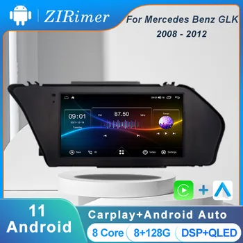 ZIRimer Autó Rádió Sztereó A Mercedes-Benz GLK X204 2008~2012 Multimédia Lejátszó Carplay Autó Hifi GPS Navigációs Képernyő