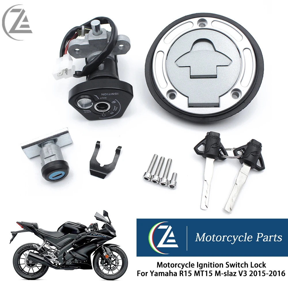 ACZ Motorkerékpár Lock Billentyűt tartályfedél Ülés Beállítása a Gyújtás Gáz Kap Üzemanyag Yamaha R15 MT15 M-slaz V3 2017-2021 12V MT-15