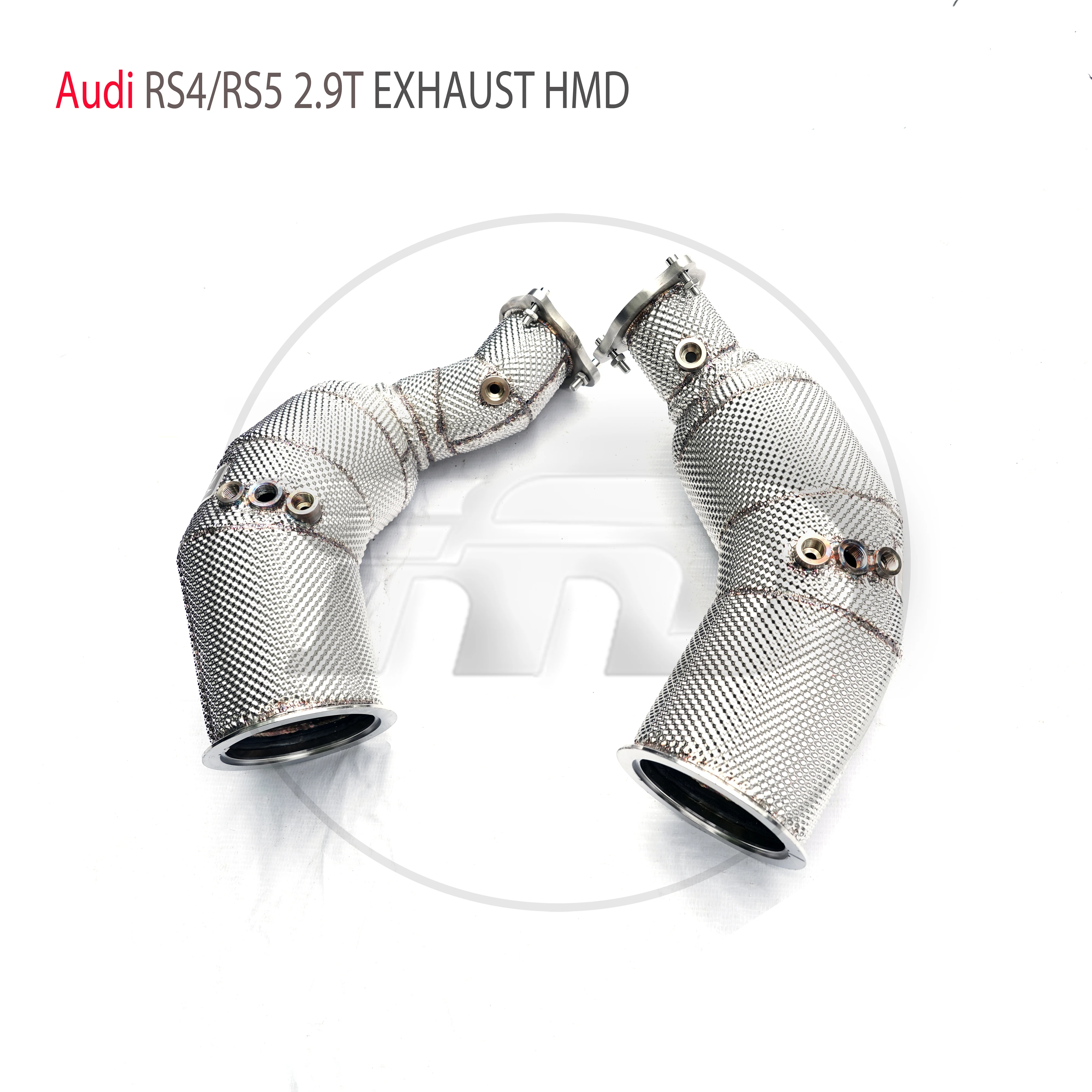 HMD Kipufogó Rendszer Nagy átfolyási Teljesítmény Downpipe Audi RS4 RS5 2.9 T Autós Tartozékok Együtt Macska Cső