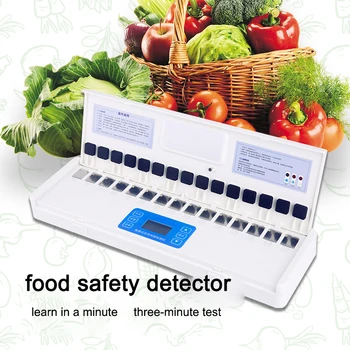 Élelmiszer-biztonsági vizsgálatok instrumentVegetable növényvédőszer-maradék gyors detectorTea gyümölcs hordozható növényvédőszer-maradvány sebesség tesztelő