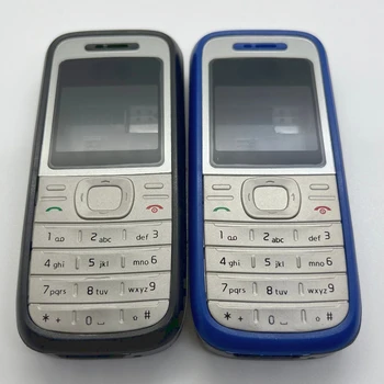 Új, kiváló Minőségű Fedél Nokia 1200 1208 Teljes Teljes Mobil Telefon Ház tok angol Billentyűzet