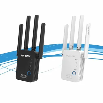 Új WiFi Vezeték nélküli Átjátszó Wifi 300Mbps Extender Négy Antenna Wi-Fi Erősítő Hosszú távú jelerősítő 2.4 G WiFi Hozzáférési Pont